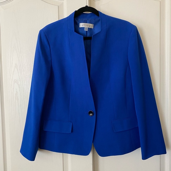 Kasper Jackets & Blazers - Kasper Women's Blue Jacket